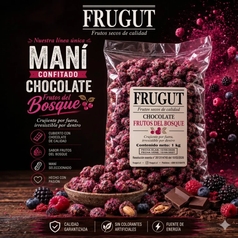 mani choco frutos bosque